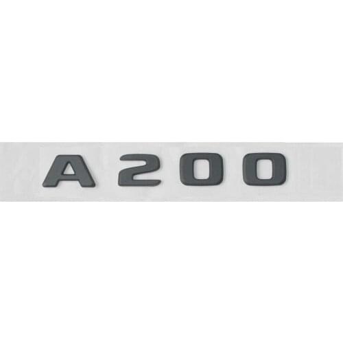 Black Trunk Letters Number A 200 Emblems Badges for Mercedes A200 2017