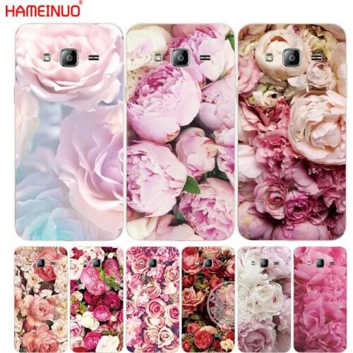 HAMEINUO Colorful Brilliant Rose Peony Flowers cover phone case for Samsung Galaxy J1 J2 J3 J5 J7 MINI ACE 2016 2015 prime