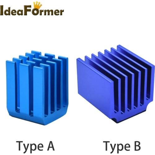 4/5/10pcs/lot 3D Printer Parts Stepper Motor Driver Heat Sinks Cooling Block Heatsink For TMC2100 LV8729 DRV8825 Drive Modules