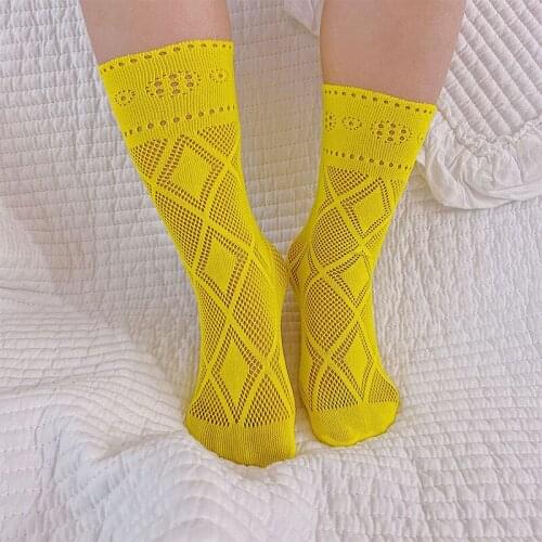 Kids Nylon Knee High Socks Children Stockings Toddler Girls Summer Cute Mesh Thin Tube White Long Sock Baby Accessories Fashion