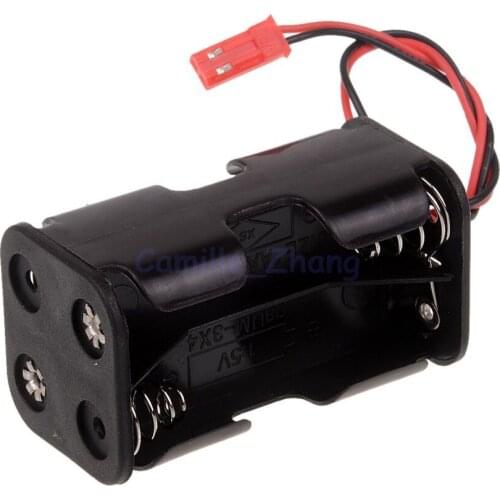 HSP 02070 Receiver Battery Compartment Case Holder Box JR Plug 4 x AA Spare Part For 1/8 1/10 Nitro Power RC Model Car