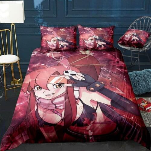 Gurren Lagann Yoko Littner Duvet Cover Comfortable Quilt Home Decora Design Universal Bedding Set Bedclothes+Pillowcase 3pcs