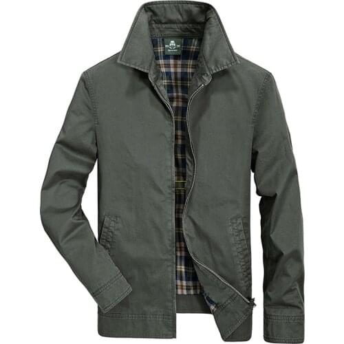 Military Jacket Men Coat Male Mens Spring Jacket Solid Slim Casaco Masculino Pure Cotton Jacket Coat Men Outwear Plus Size M-4XL