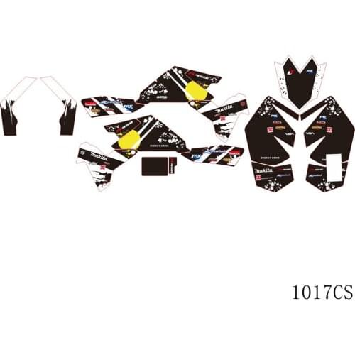 Full Graphics Decals Stickers Motorcycle Background Custom Number Name 3M For SUZUKI LTR 450 LTR450 ATV 2006-2014