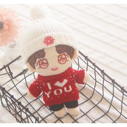New Arrival Cute Clothing Knitted Sweater shoes for Korea Kpop EXO Idol Dolls 20cm Handmade Doll Clothes Accessories Gift