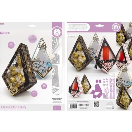 New Metal Cutting Dies Pyramid box for Scrapbooking Steel Craft Die Cut Embossing Paper Card Album