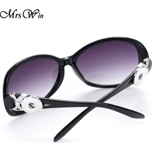 New Snap Glasses Orologio Uomo Sunglasses Women Fashion Retro 18mm Snap Sunglasses Goggles Button