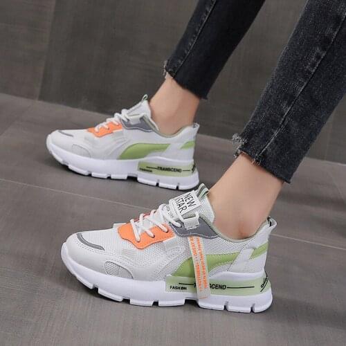 Mesh Breathable Thin Daddy Shoes Summer 2021 Summer New White Casual Sneakers Womens Shoes Fashion