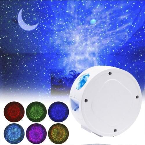 Smart Starry Sky Projector Galaxy Projector 3in1 Night Light Ocean Voice Music Control LED Lamp For Kid Gift Smart Life
