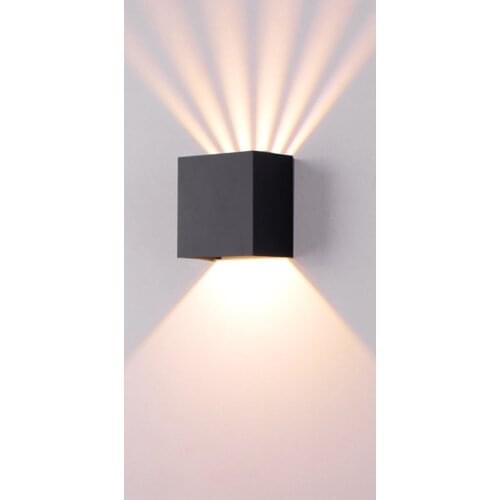 Waterproof New Modern Led Wall Lamps for Home Deco 220V Black Wall Lamp Bedroom Bathroom Loft Interior Indoor Outdoor Lighting