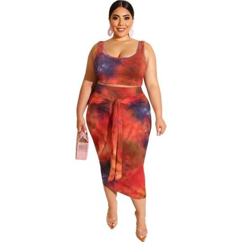 2021 Summer Women Suit Tie -Dye Two Piece set Sexy Buttock Slim Trousers Two Pieces