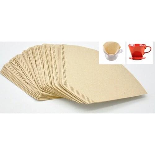 102 "V" Shape Coffee Cup Filter Paper Espresso Machine Mocha Pot Strainer Sheet