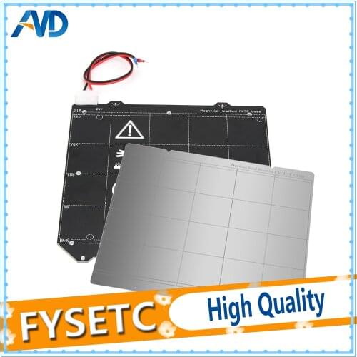 Clone Prusa i3 MK3 3D Printer MK3 Magnetic Heated Bed MK52 Wiring Thermistor Kit With Magnet + Steel Sheet For Prusa i3 MK3 MK3S