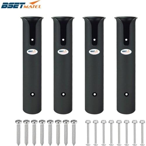 4PCS ABS Plastic Fishing Rod Holder Portable Lightweight Fishing Rod Spinning Durable Pole Tube Mount Bracket Socket Rack