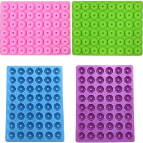 48 cavity Gummy doughnut chocolate silicone mold fondant tool candy icecube Eco-Friendly