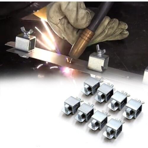 8pc/set Welding Butterfly Clamp Holder Butt Weld Positioner Carbon Steel Adjustable Fixture industrial Metal Plate Home Hardware