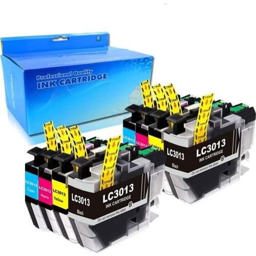 Compatible for 8PK LC3013 2C+2Y+2M+2BK Ink Cartridge for Brother MFCJ491DW/J497DW/J690DW/J895DW