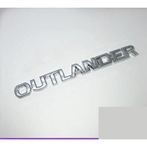 ABS trunk door luggage tailgate 3D stereo LOGO letter tail box Car Styling For Mitsubishi Outlander 2007-2019