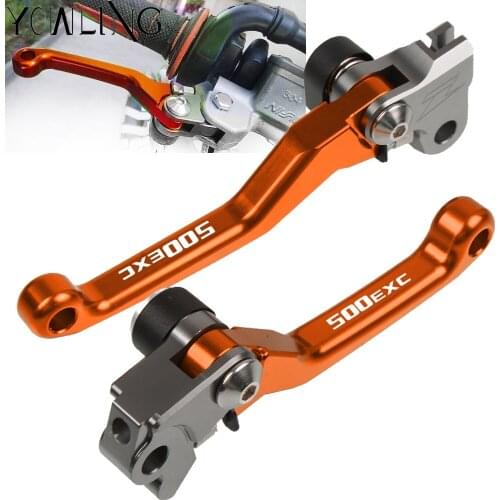 Motorbike Aluminum Custom Made Folding Brake Clutch Lever For 500EXC 500 EXC 2014 2015 2016 2017 2018 Dirt Bike Motocross