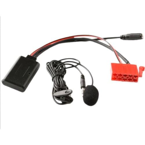 Car AUX Input Wireless Bluetooth Audio Cable Adapter with Mic for Benz BE2210 BE1650