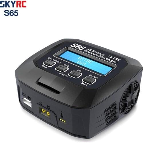 SKYRC S65 AC Balance Charger 10W Discharger XT60 Connector 65W 6A Smart Charger for LiPo/LiFe/Lilon/NiMH/NiCd/PB/LiHV