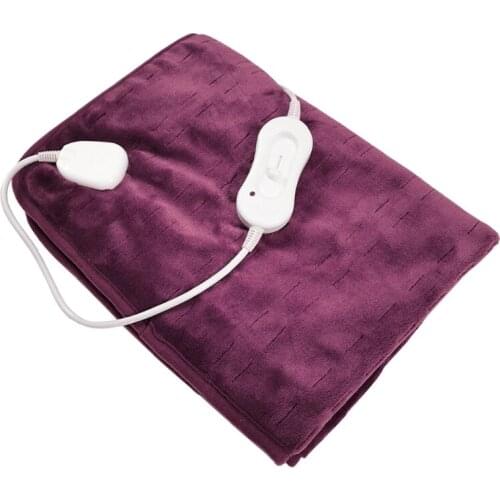 Electric Heated Blanket with3 Heating Levels Soft Plush Heated Throw Blanket with Fast-Heating and Machine Washable Fabr
