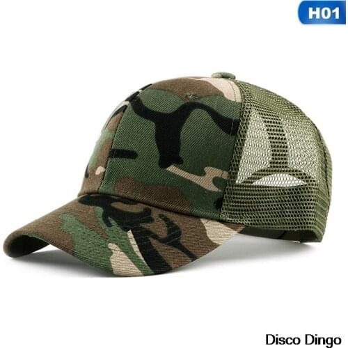 Camouflage Outdoor Sports Caps Simple Baseball Caps Tactical Military Camo Hunting Cap Adult Hats