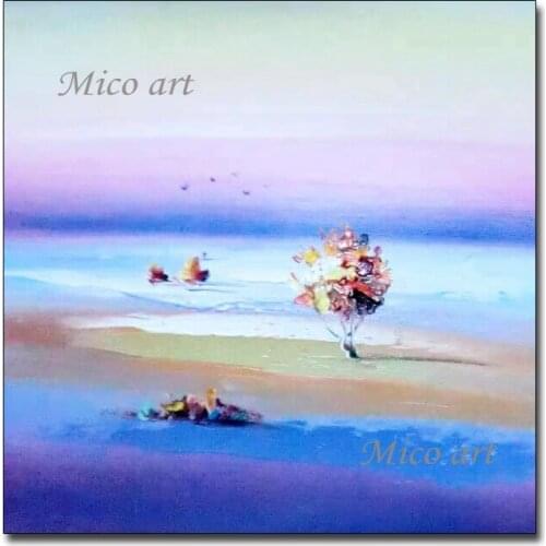 Unframed Abstract Sailing Boat Picture 100% Hand Painted Seascape Oil Painting Canvas Wall Art Artwork For Living Room Decor