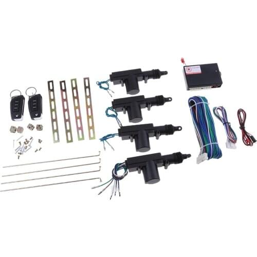 Power Central Lock Kit Car Remote Control Conversion,Take with 2 Keyless Entry-Universal Fits for 2,3,4 Doors Vehicles ACC Lock