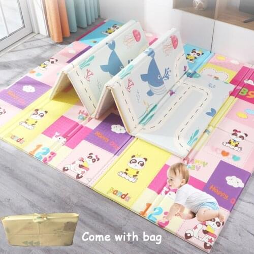 Carpet Folding Games Children Baby Playmat XPE Foam Soft Floor Pad Soft Toddlers Crawling Carpet 1cm Thick Educational Toys Rug