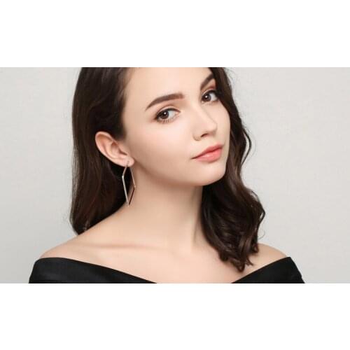 Fashion Simple Alloy Big Square Circle Pendant Earrings For Women Exaggeration Metal Geometry Stud Accessories Wholesale