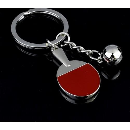 Fashion Sports Key Chains Golf Badminton Table tennis Keychain Car Key Ring Key Holder Bag Accessory for Sports Enthusiasts Gift