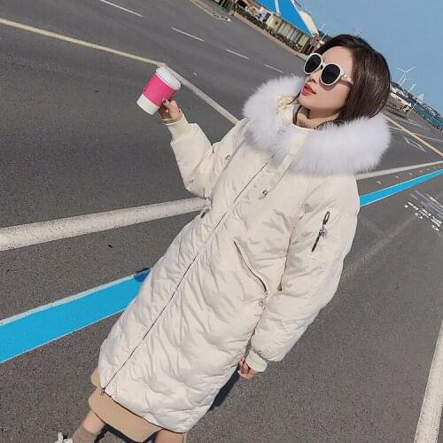 2019 New Limited No Zipper Skirt Winter Clothes Hair Lead Snow Cotton Girls Long Paragraph. Exceed Thickness Easy Loose Coat