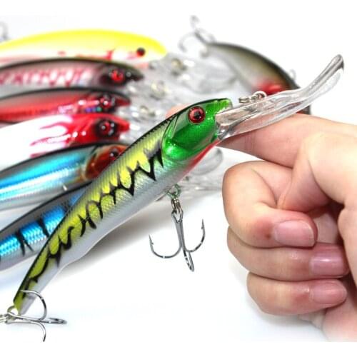 ANZHENJI 8pics High Quality minnow Fishing lure 16.5cm 29g Artificial Fishing bait 2# carbon steel hook fishing tackle Ocean