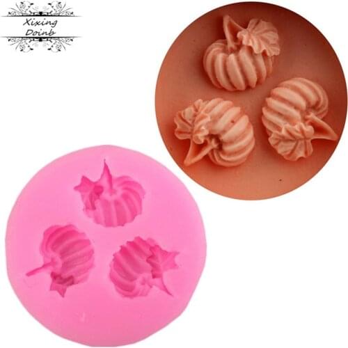 DIY Mini pumpkin shape silica gel mold soft candy cake chocolate candy craft mold cake decoration tool