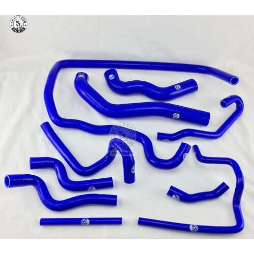 Silicone Radiator Hose For BMW E38 728 1998 (10PCS) red/blue/black