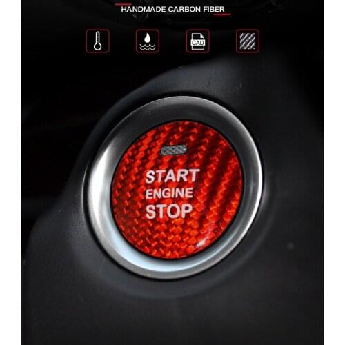 Airspeed for Mazda Axela Atenza CX-3 CX-4 CX-5 CX-8 MX-5 Accessories Sticker Carbon Fiber Interior Trim Car Engine Start Button