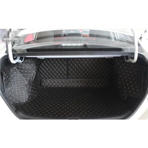 High quality! Special trunk mats for Toyota Corolla 2017-2007 waterproof cargo liner boot carpets for Corolla 2015,Free shipping