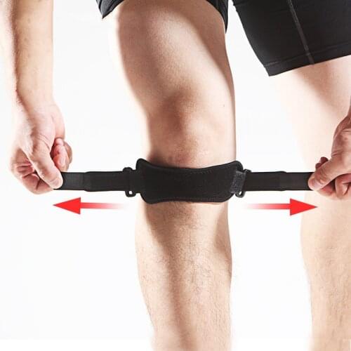 1PCS Adjustable Knee Patellar Tendon Support Strap Band Knee Support Brace Pads for Running Basketball Outdoor Sport