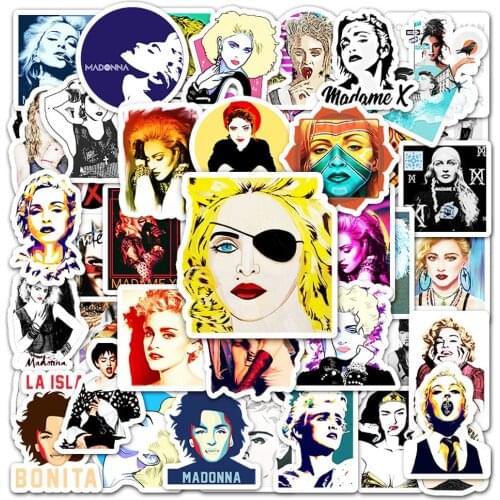 10/50pcs Madonna Sexy Graffiti Stickers For Laptop Luggage Guitar Bike Car Styling DIY Decal Waterproof Decoration Sticker