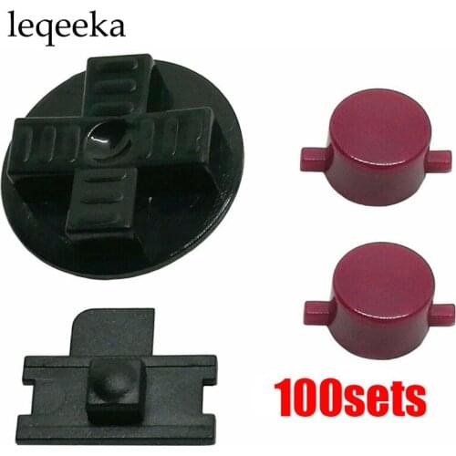 100sets Red & Black Buttons For Gameboy Classic DMG Keypads A B Buttons Replacement Parts for GB
