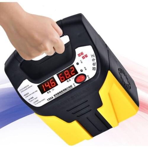 12V/24V Car Battery Charger Intelligent Pulse Repair Jump Starter Booster