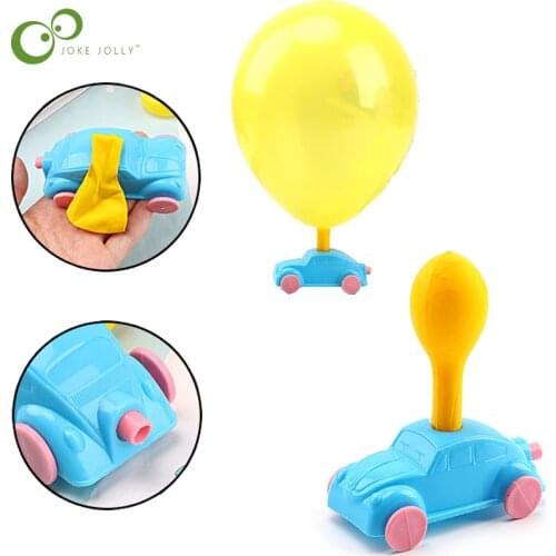 5PCS Balloon car powered recoil educational toy powered car balloon car a car that can run when blowing air WYW