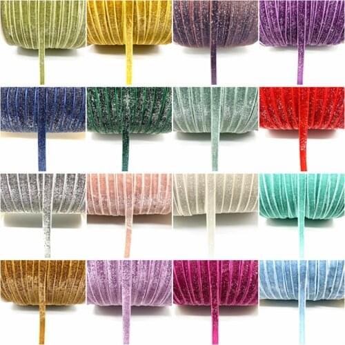 5Yards 10mm Silver Silk Thread Wire Glitter Ribbon Wedding Party Decoration Ribbon Hair Bowknot DIY Christmas Ribbon