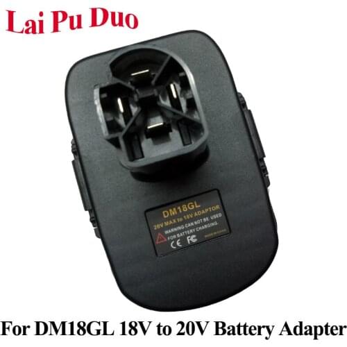 DM18GL 18V To 20V Battery Adapter for Dewalt 18V and For Milwaukee 18V Adapter For Craftsman 19.2V Li-Ion Nickel Batteries