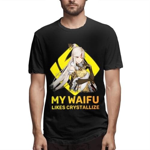 Genshin Impact Waifu Game T Shirt Plus Size Short Sleeve Men Tshirt Men Cotton Tees Streetwear Harajuku