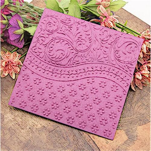 HOT plastic Curly flower craft card making paper card album wedding decoration clip Embossing folders