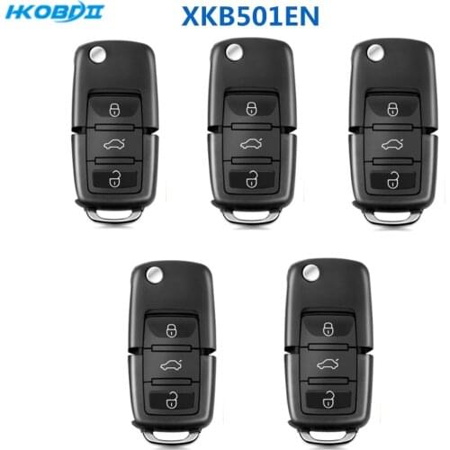 HKOBDII Xhorse VVDI Wire XK XKB501EN 3 Buttons Wire Remote Universal VVDI2 Car Key for Xhorse VVDI Mini Key Tool