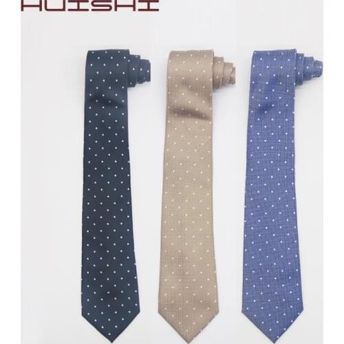 Fashion Polka Dot Men Cravat polyester Ties for Gentlemen