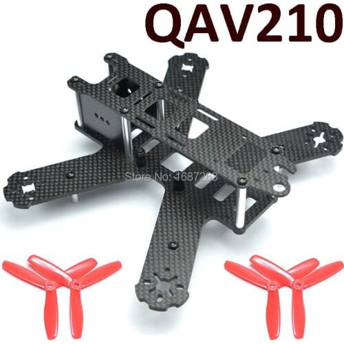 QAV210 210mm 210 Carbon Fiber Quadcopter Frame Kit & 5045 Propeller For Lisam LS-210 QAV 210